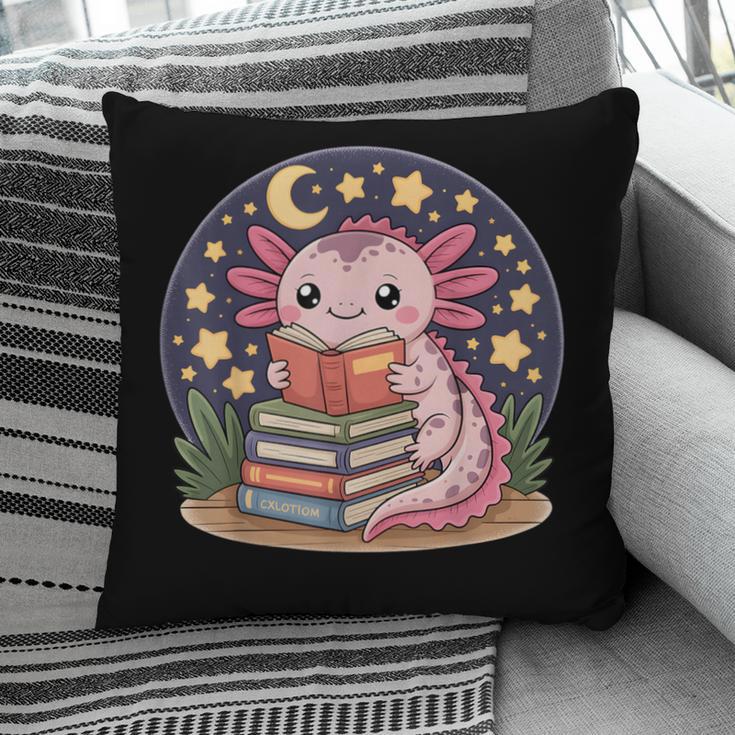 Cute Axolotl Reading Books Cozy Night Aesthetic Pillowcase Cute Axolotl Reading Books Cozy Night Aesthetic Pillowcase