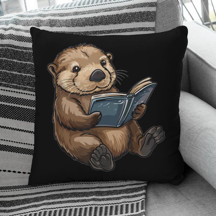 Cute Book Sea Otter Pillowcase