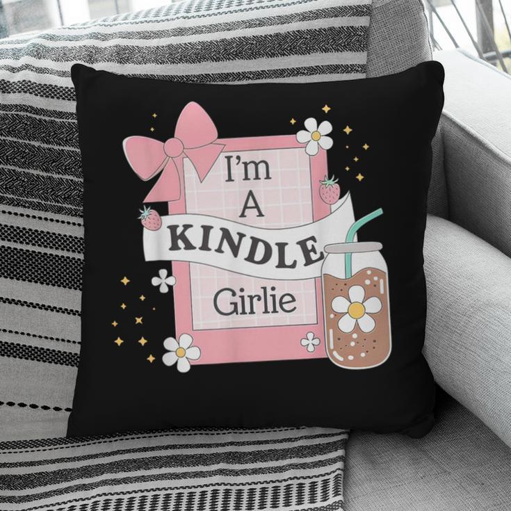 Cute Bookish Kindle Girlie Nerdy Read Book Lover Girl Women Pillowcase