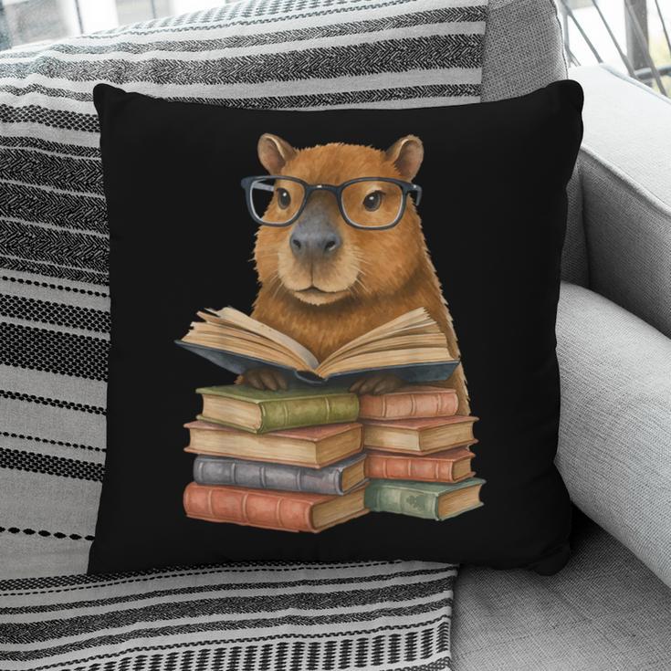 Cute Capybara Reading Books Animal Capybara Bookworms Pillowcase