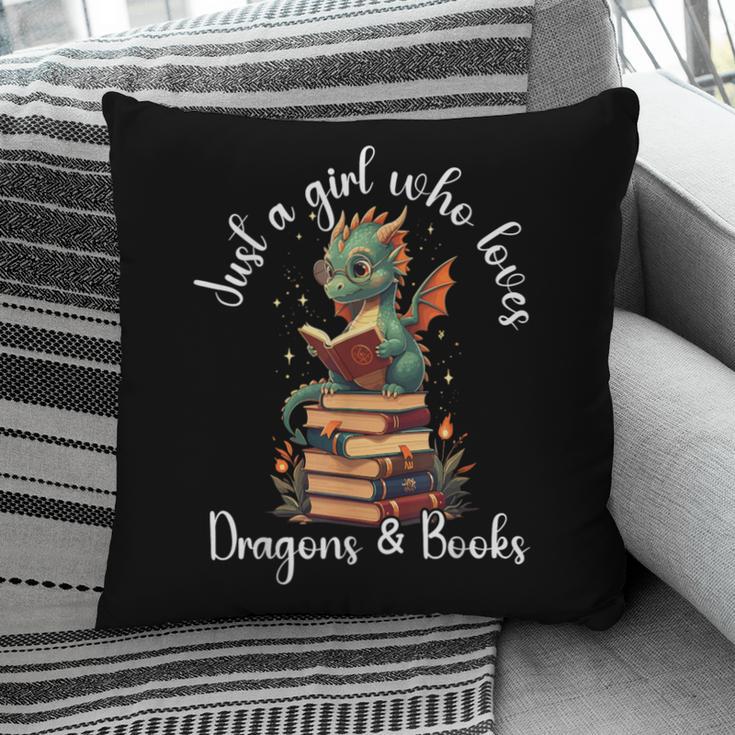 Cute Dragon Reading Book Bookworm Dragon And Books For Women Pillowcase