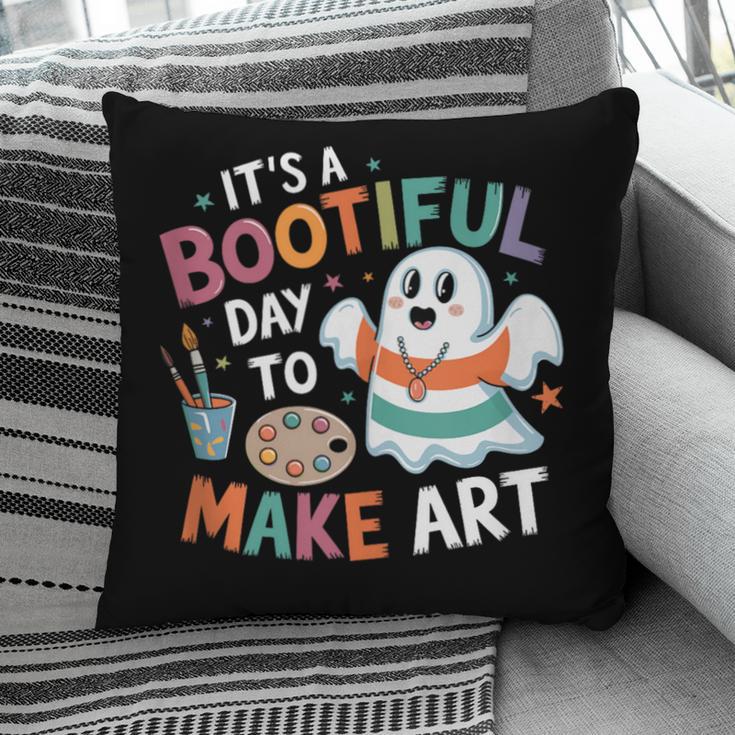 Cute Ghost Book Halloween Spooky Boo School Art Teacher Pillowcase