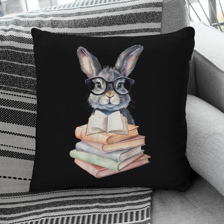 Cute Reading Bunny With Glasses Books Reader Book Bookworm Pillowcase