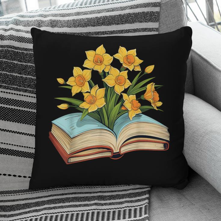 Daffodils Flowers Book Floral Pillowcase