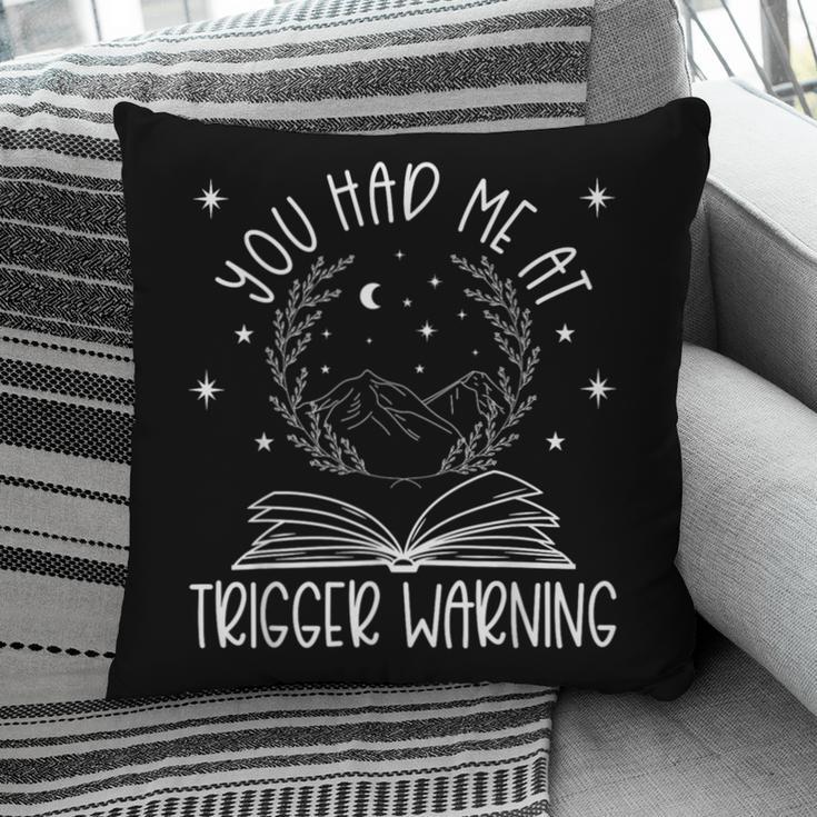 Dark Romance Trigger Warning Spicy Book Merch Women Smut Pillowcase