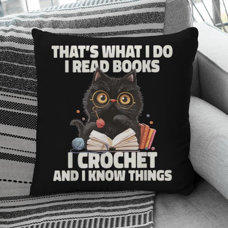 Das Ist Es Was Ich Tue Ich Lese Books Crochet And Pillowcase