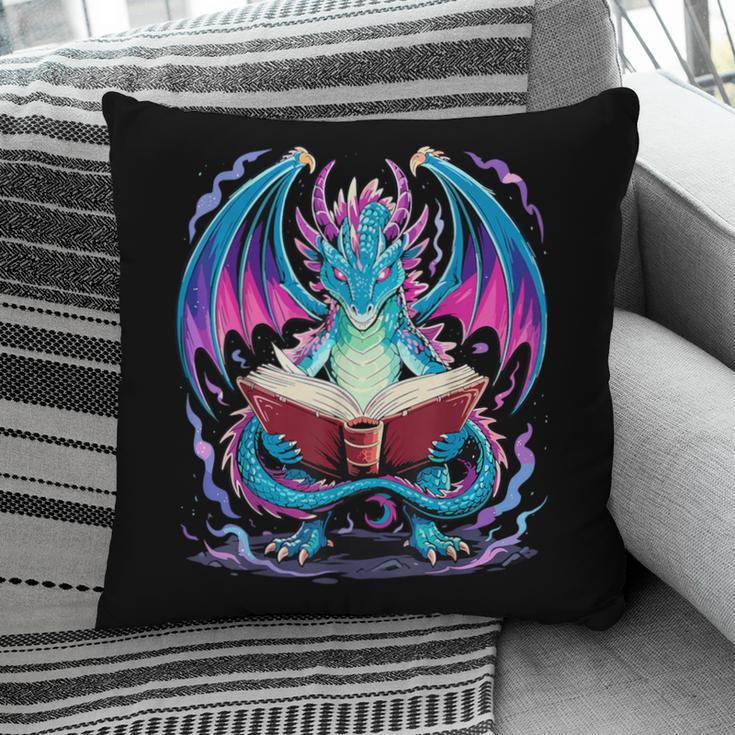 Dragon Reading Book Lover Pillowcase