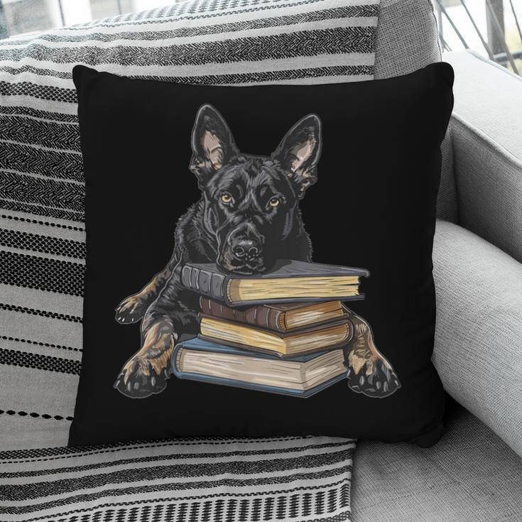 Dutch Shepherd Books Reading Dog Breed Graphic Pillowcase