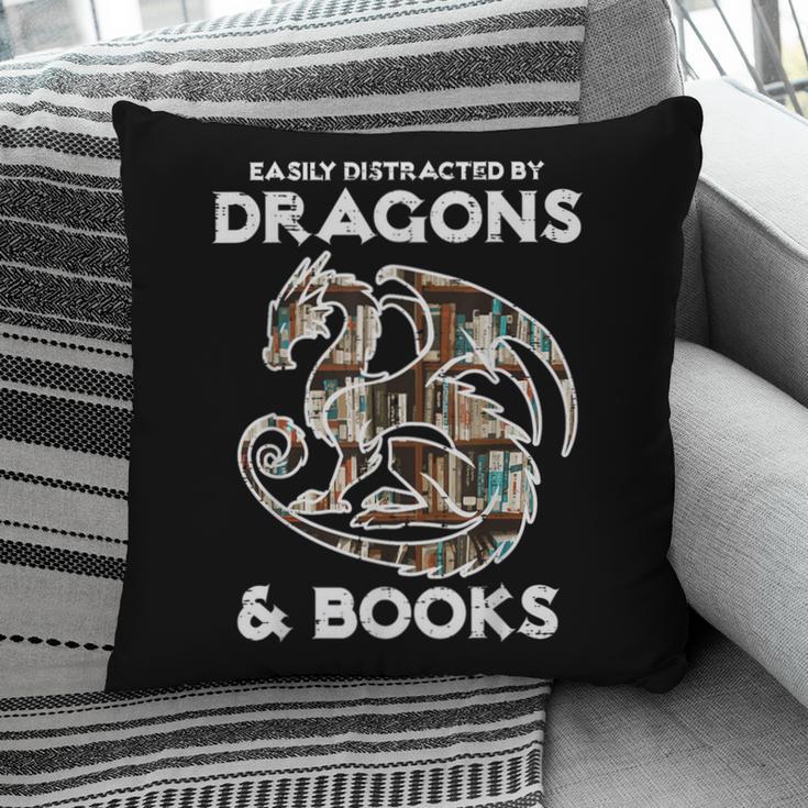 Easily Distracted By Dragons Books Bookworm Women Men Kids Pillowcase Easily Distracted By Dragons Books Bookworm Women Men Kids Pillowcase