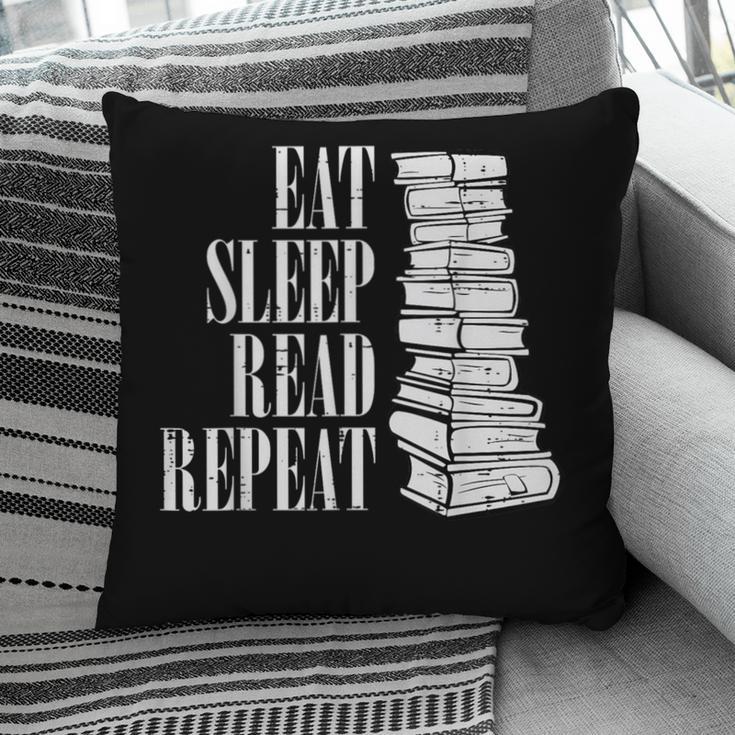 Eat Sleep Read Repeat Reading Book Librarian Men Women Kids Pillowcase