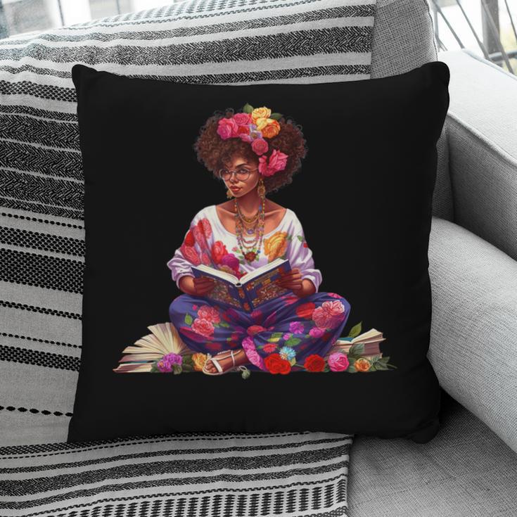 Educated Melanin Queen Afro Women Reading Book History Pillowcase
