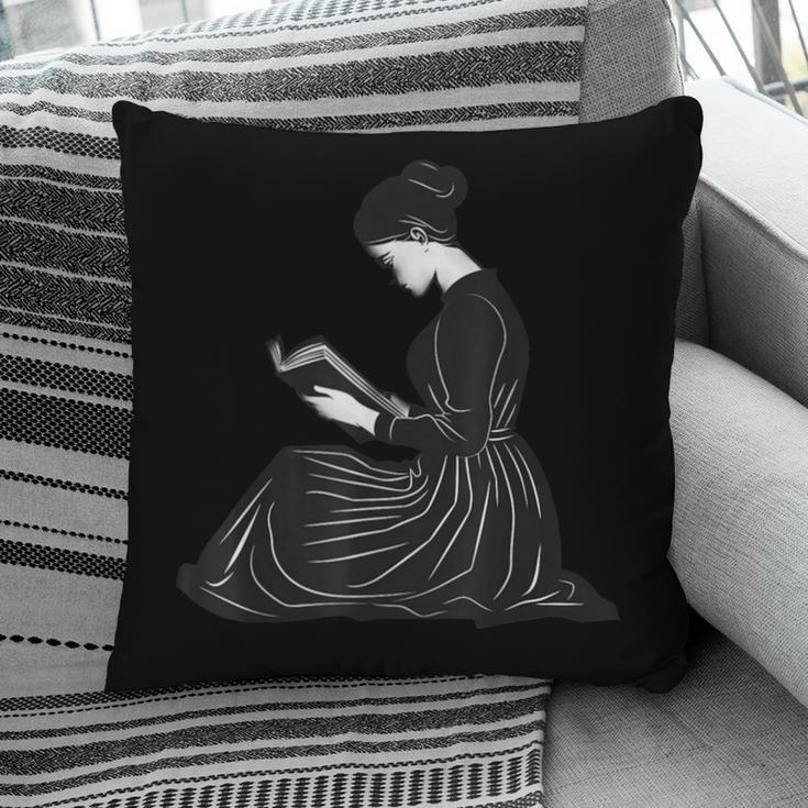 Emily Dickinson Reading A Book Pillowcase