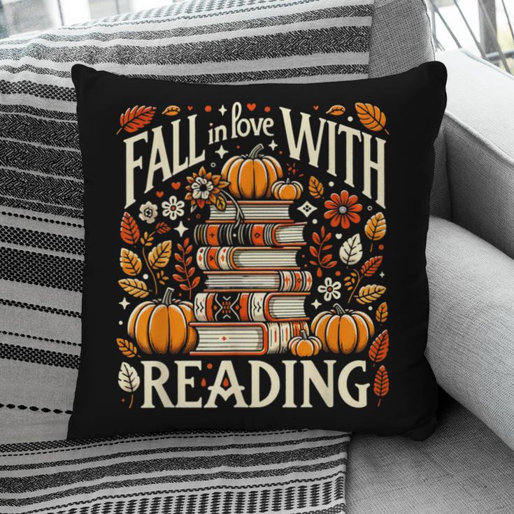 Fall In Love With Reading Book Autumn Pumpkins And Teachers Pillowcase Fall In Love With Reading Book Autumn Pumpkins And Teachers Pillowcase
