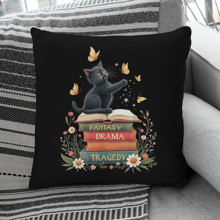 Fantasy Drama Tragedy Reading Lover Book Cat Humor Pillowcase
