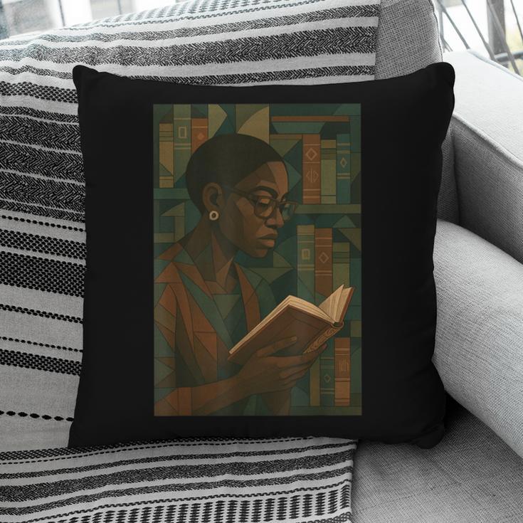 Geometric History Educated Women Teacher Book Melanin Pillowcase
