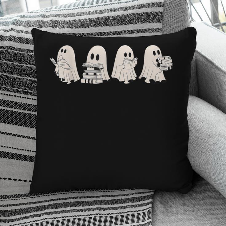 Ghost Book Reading Halloween Books Lover Teacher Kids Pillowcase