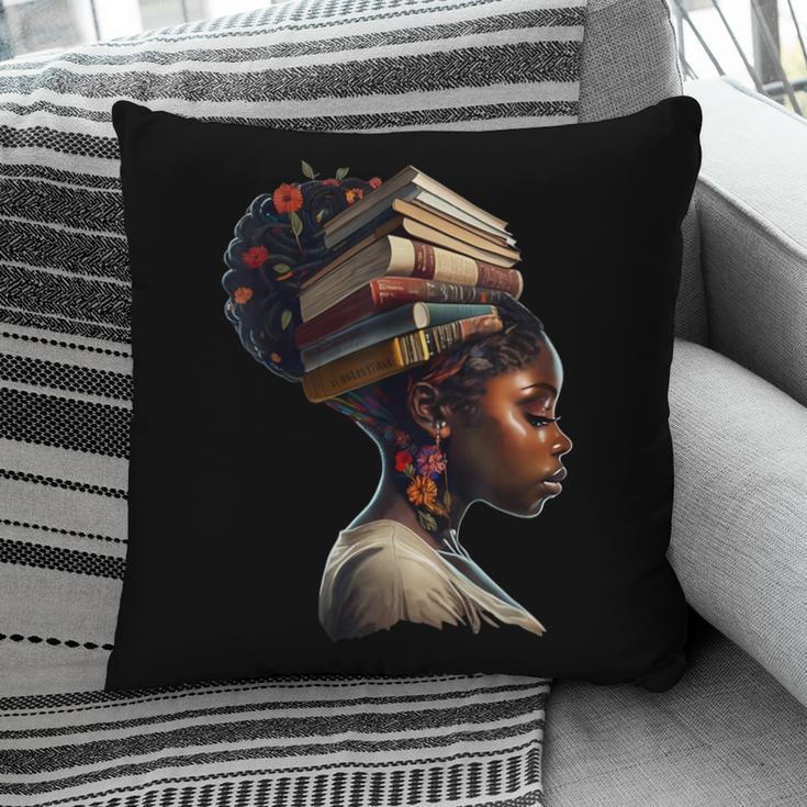 Girl Crown Of Books African Teacher Black History BHM Pillowcase