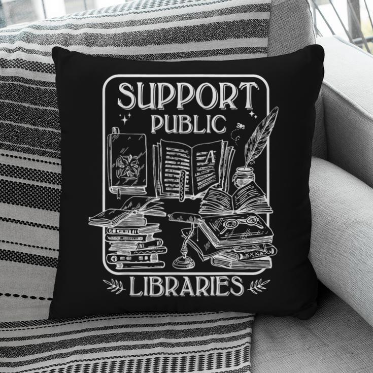 Groovy Support Your Local Library Book Reader Lover Bookworm Pillowcase