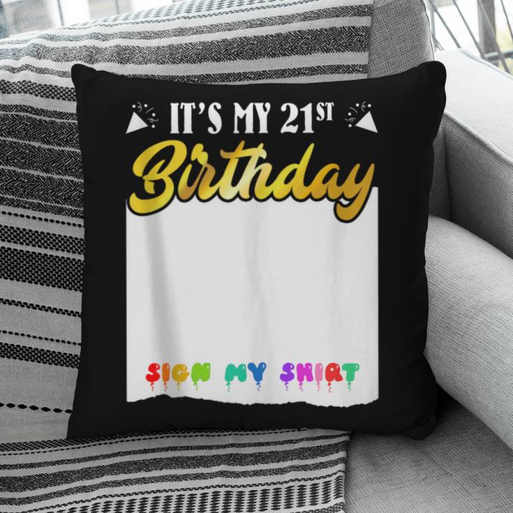 Guestbook My 21st Birthday Sign My Shirt Birthday Party Pillowcase Guestbook My 21st Birthday Sign My Shirt Birthday Party Pillowcase