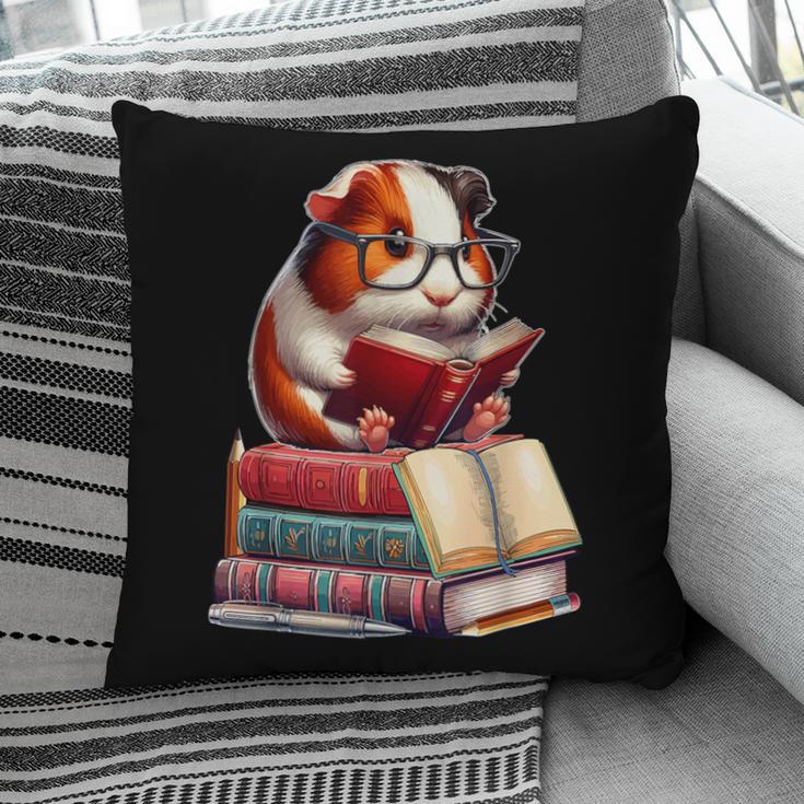 Guinea Pig Reading Books Matching Bookworm Readers Librarian Pillowcase