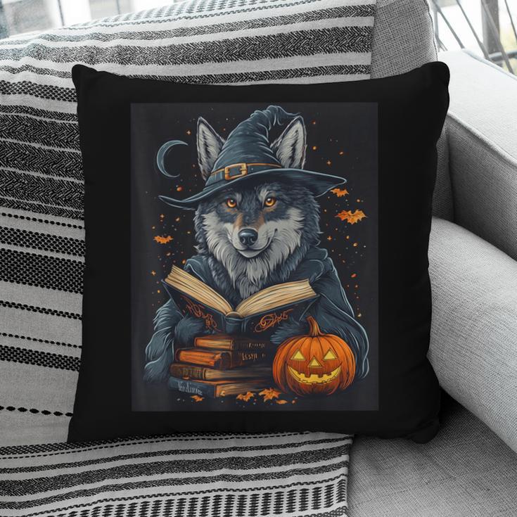 Halloween Girls Boys Cute Wolf Book Pumpkin Kids Halloween Pillowcase