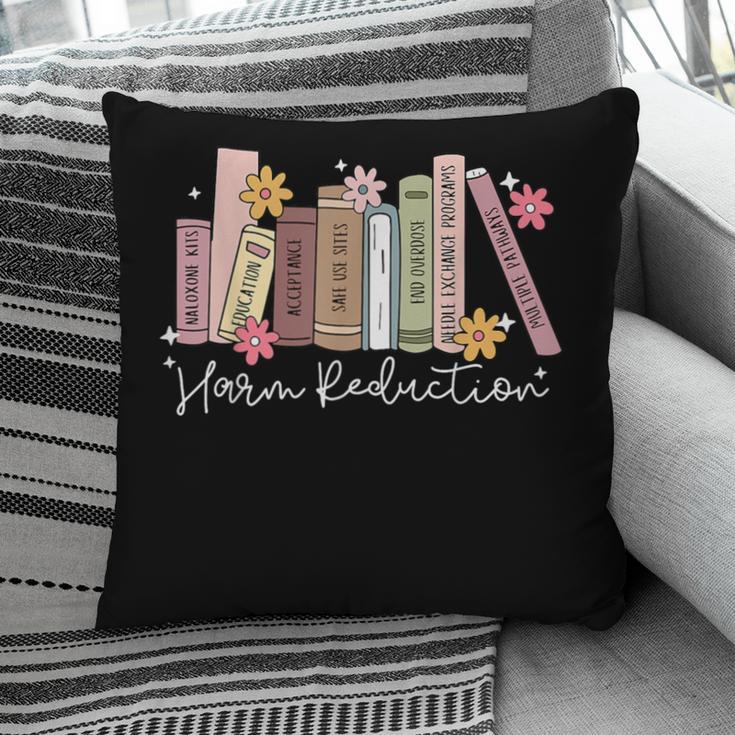 Harm Reduction Floral Book Overdose Awareness Nurse Pillowcase