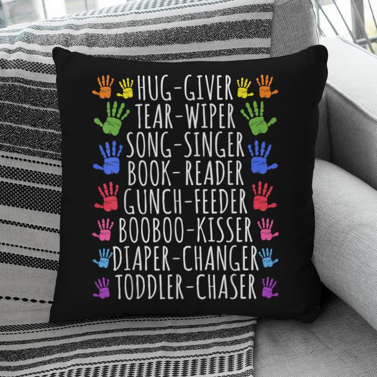 Hug Giver Book Reader Diaper Changer Daycare Teacher Pillowcase