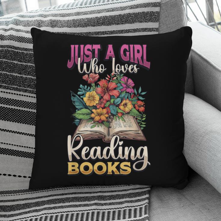 Just A Girl Who Loves Reading Books Pillowcase