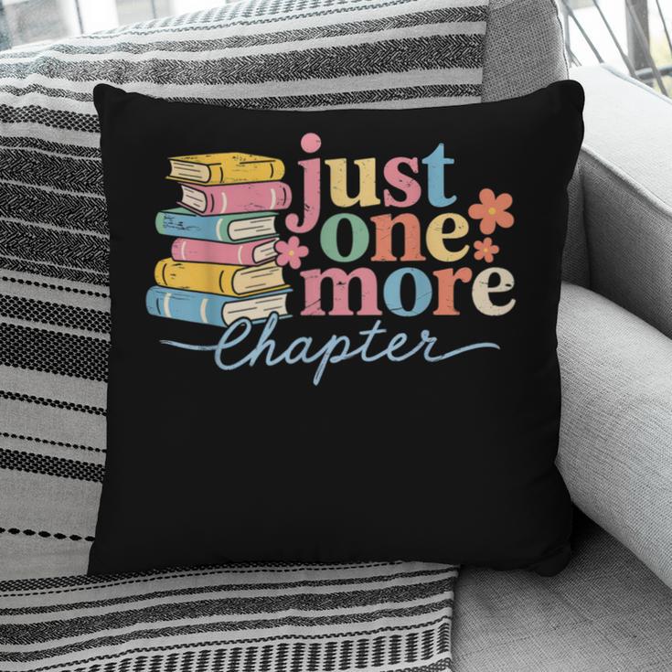 Just One More Chapter Floral Book Reading Teacher Bookworm Pillowcase
