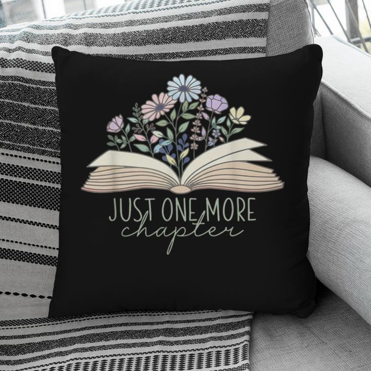 Just One More Chapter Floral Book Wildflower Aesthetic Art Pillowcase