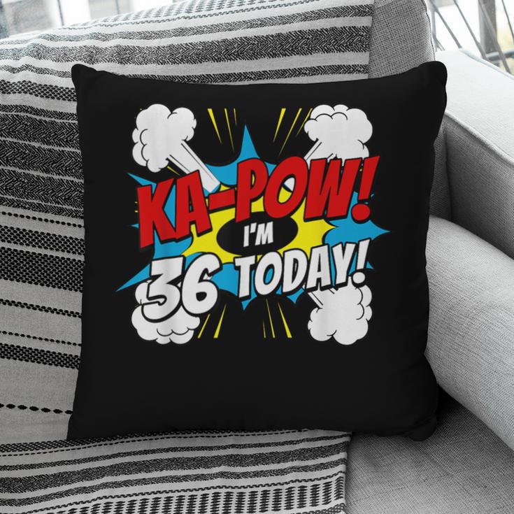 Ka-Pow 36 Years Old Comic Book 36th Birthday Super Hero Pillowcase