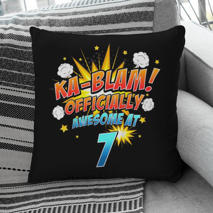 Kids Ka-Blam 7 Year Old Boys 7th Birthday Comic Book Super Hero Pillowcase