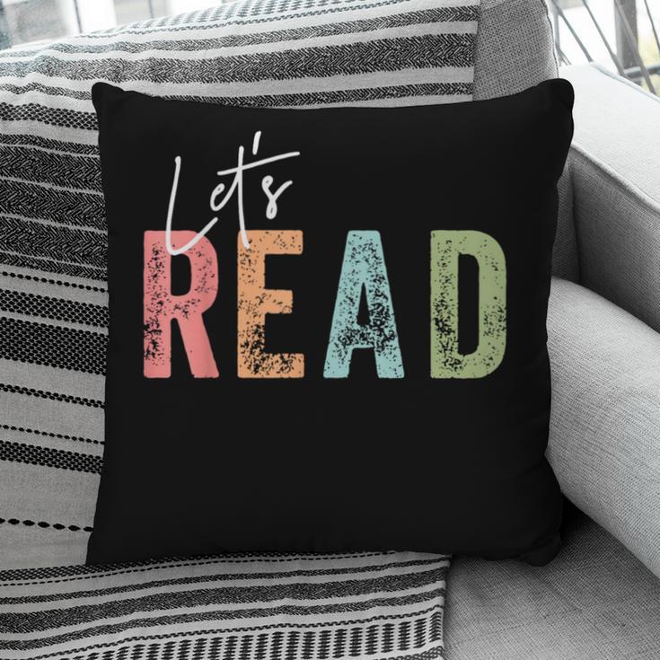 Let's Read Book Nerd Reading Book Lover Librarian Teacher Pillowcase