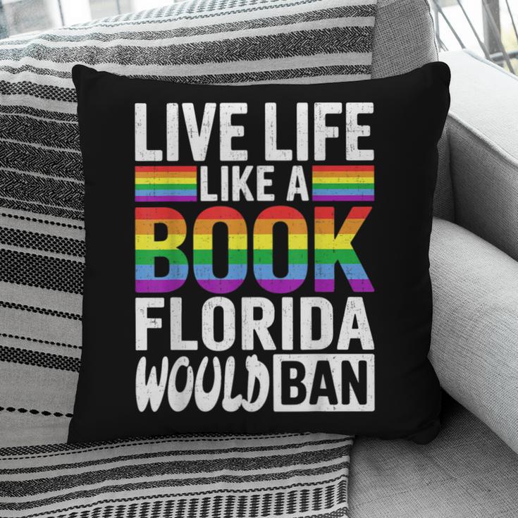 LGBTQ Quote Live Life Like A Banned Rainbow Book Pillowcase LGBTQ Quote Live Life Like A Banned Rainbow Book Pillowcase