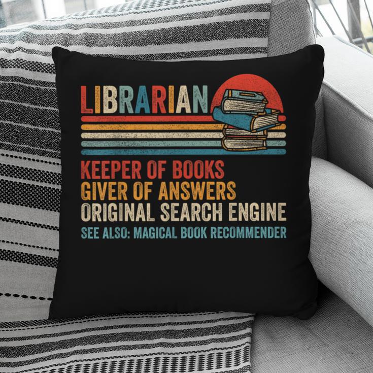 Librarian Definition Book Lover Library Workers Day Pillowcase