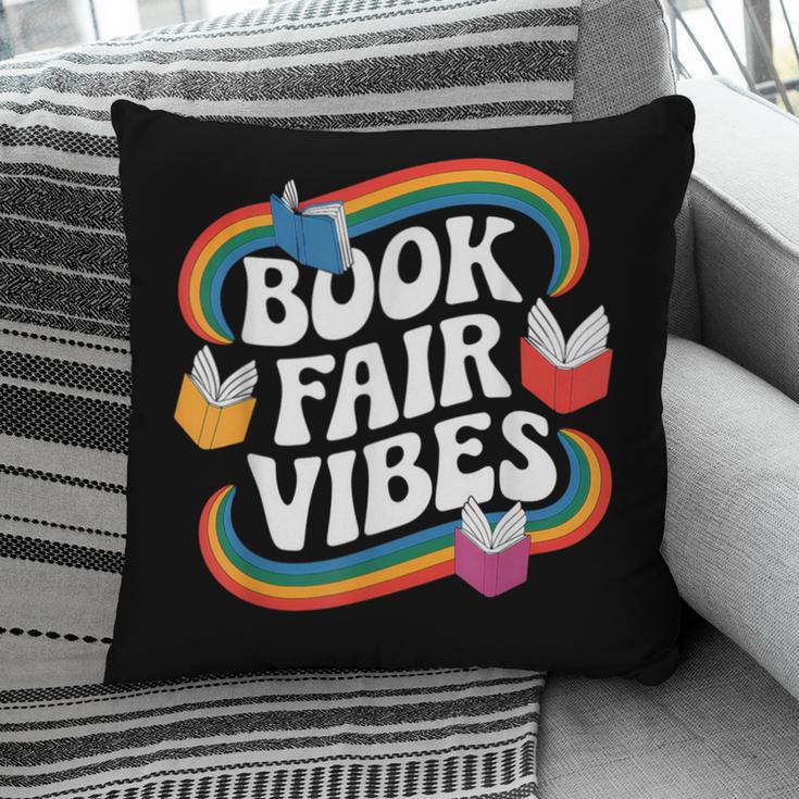 Library Book Fair Vibe Groovy Retro School Reading Nostalgic Pillowcase