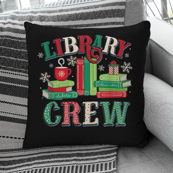 Library Crew Book Lovers Reader Teacher Librarian Christmas Pillowcase