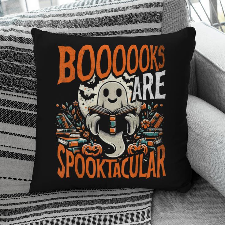Library Halloween Book Lover Ghost With Books Pillowcase