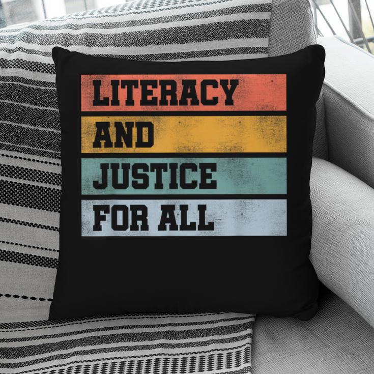 Literacy And Justice For All Stop Book Banning Banned Books Pillowcase