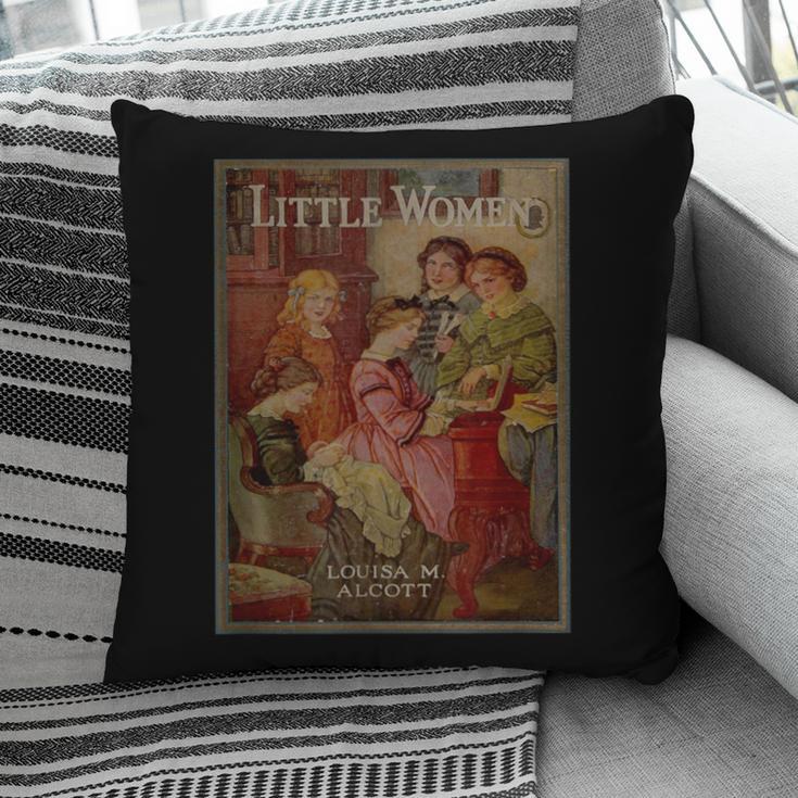 Louisa May Alcott Coming Of Age Novel Little Women Book Cover Small Pillowcase