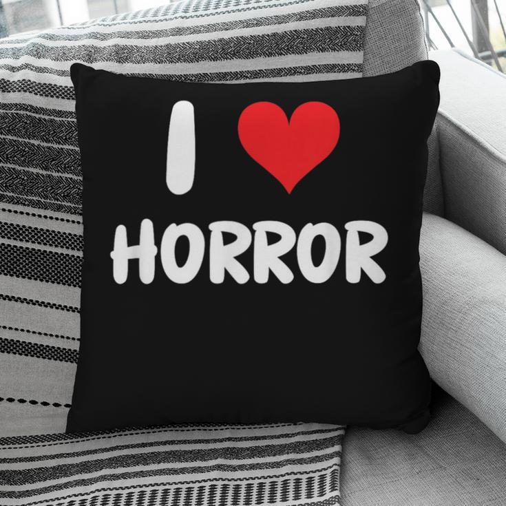 I Love Horror Heart Movies TV Show Books Writing Read Pillowcase