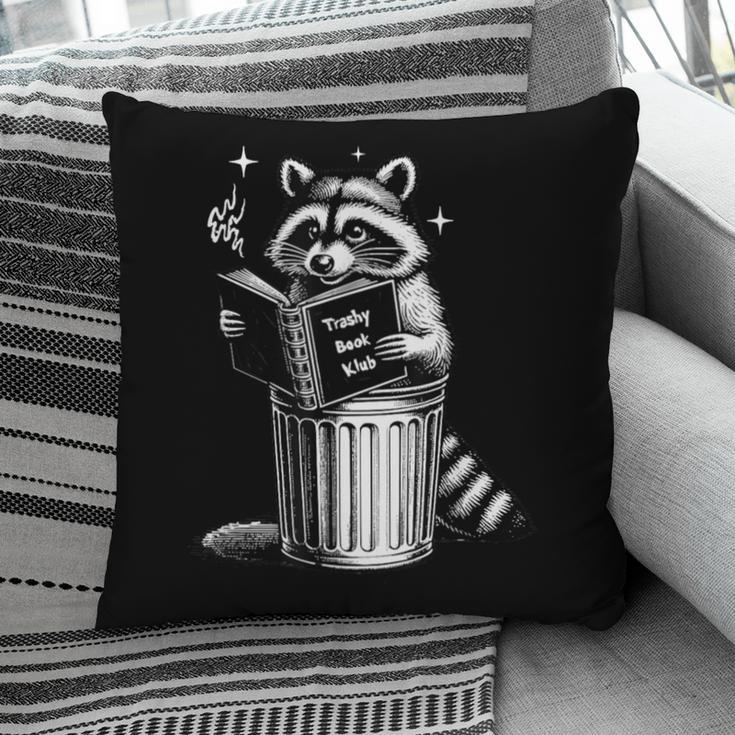 I Love Trashy Book Club Raccoon No Shelf Control Weirdcore Pillowcase