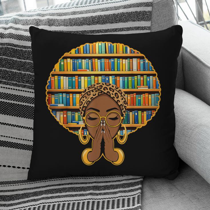 Melanin Afro Women Girl Book Librarian History African Pillowcase