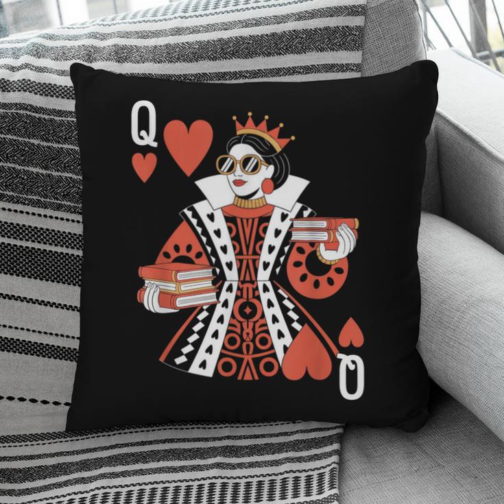 Modern Queen Of Hearts Book Lover Reading Novels Romantasy Pillowcase