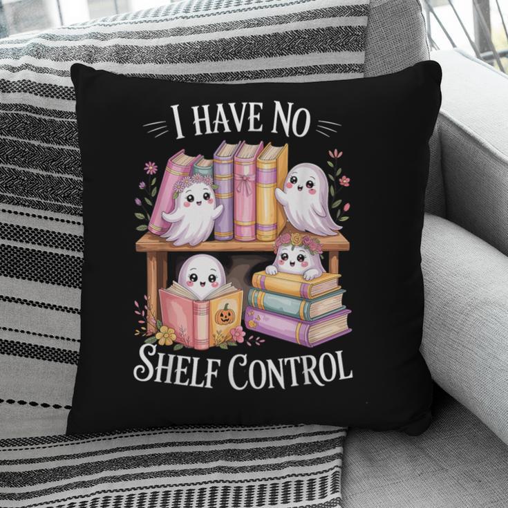 I Have No Shelf Control Ghost Reading Books Pun Pillowcase