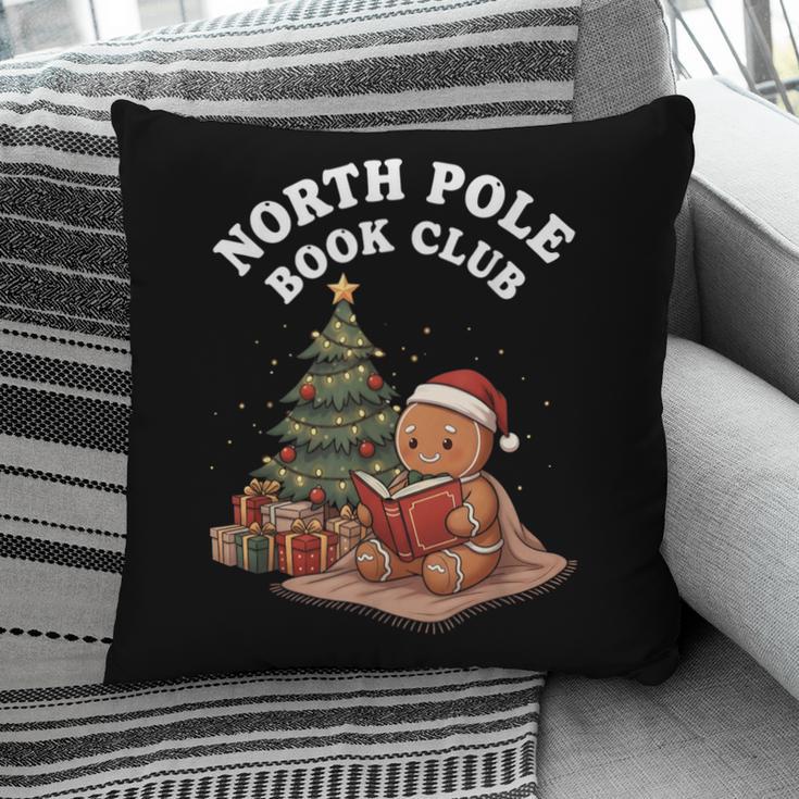 North Pole Book Club Gingerbread Christmas Reading Pillowcase