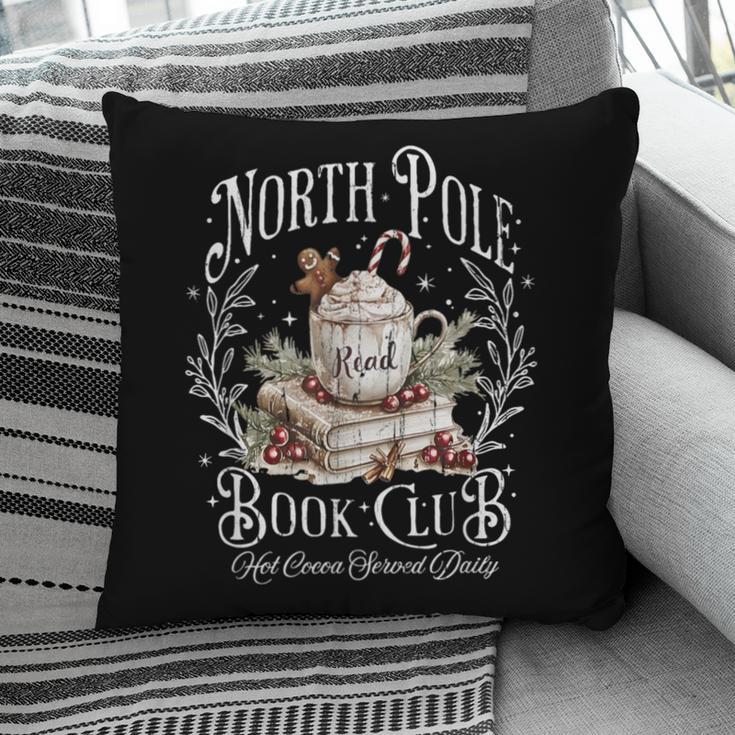 North Pole Book Club Hot Cocoa Served Daily Pillowcase