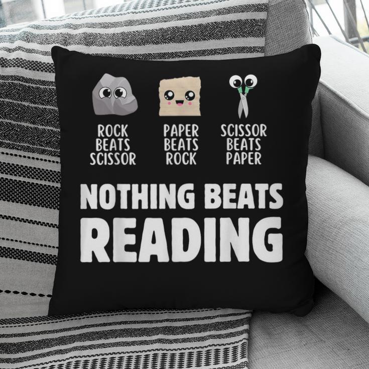 Nothing Beats Reading Librarian Book Bookworm Pillowcase