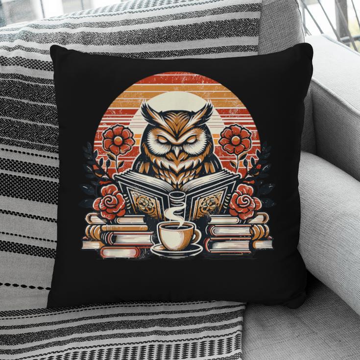 Owl Reading Books Book Library Bookworm Pillowcase