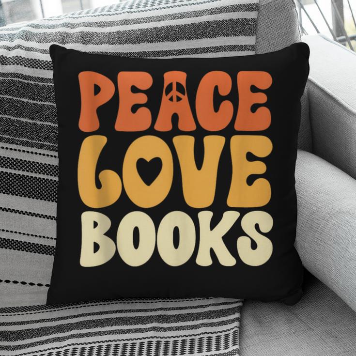 Peace Love Books Men Women Pillowcase